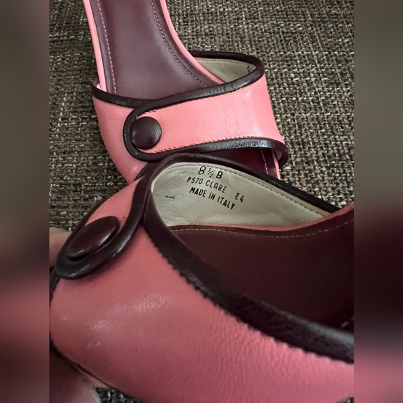 Women's Retro Vintage Pink Coach Heels, Size 8.5 - Picture 7 of 8